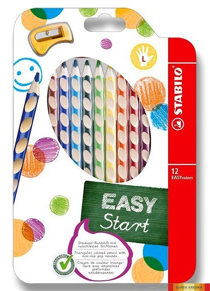 Kredki EASY COLOURS dla lew(12kol.) 331/12 STABILO Stabilo