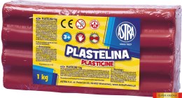 Plastelina Astra 1 kg różowa, 303111008 (X) Astra