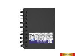 Szkicownik SKETCHBOOK podwójna spirala A6 80k 100g czarny 400152649 OXFORD Oxford