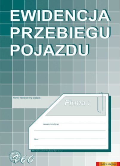 V-60 Ewidencja przebiegu pojazdu MICHALCZYK&PROKOP Michalczyk i Prokop