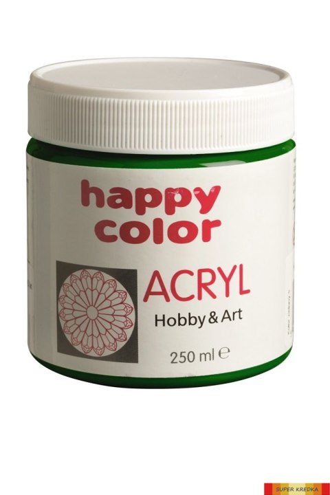 (WYCOFANE)Farba akrylowa 250ml c.zielony HA 7370 7370 0250-52 HAPPY COLOR Happy Color