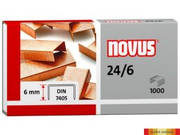 Zszywki miedziowane 24/6 1000szt NOVUS 040-0206 Novus