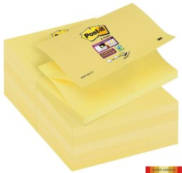 Bloczek samoprzylepny POST-IT_ Super sticky Z-Notes (R350-12SS-CY), 127x76mm, 1x90 kart., żółty Post-It 3M