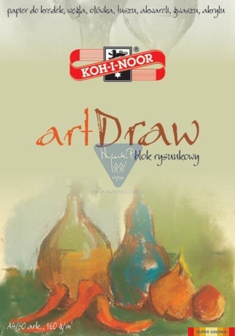 Blok rysunkowy ART DRAW A3 30 arkuszy 150g KOH I NOOR BLO-RYA3AR (X) Koh-i-noor