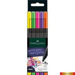 Cienkopis GRIP mix kolor neon (5 szt.) FC151603 FABER CASTEL