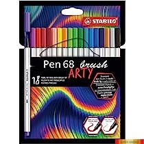 Cienkopis PEN 68 brush 18 wit ARTY 568/18-21-20 Stabilo