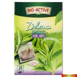 Herbata BIG-ACTIVE EARL GREY z bergamotką zielona 20 kopert/30g Big-Active