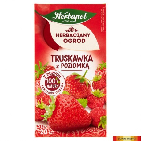 Herbata HERBAPOL HERBACIANY OGRÓD TRUSKAWKA Z POZIOMKĄ 20tb Herbapol