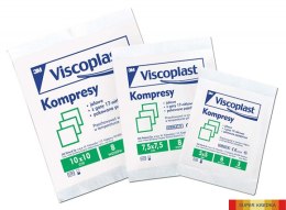 Jałowe kompresy gazowe VISCOPLAST, bawełniane, 17-nitkowe, 8 warstw 5x5cm, 3szt. Viscoplast 3M