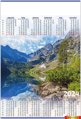 Kalendarz Plakatowy B-1, P01 - MORSKIE OKO 2024 TELEGRAPH Telegraph