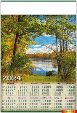 Kalendarz Plakatowy B-1, P02 ŁÓDKA 2024 TELEGRAPH Telegraph
