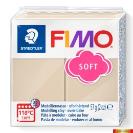 Kostka FIMO soft 57g, piaskowy, masa termoutwardzalna, Staedtler S 8020-70 Staedtler Fimo