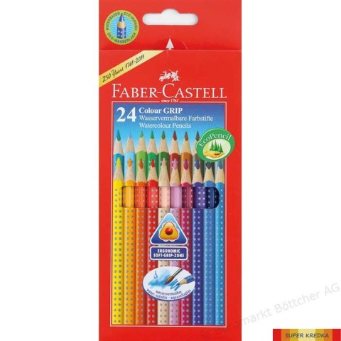 Kredka GRIP2001 24kol. FC112424 FABER CASTEL op.kart. (X) Faber-Castell