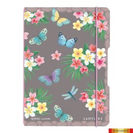 Notatnik A5 40 kartek kratka PP MY.BOOK flex ladylike butterflies 50044290 Herlitz Herlitz