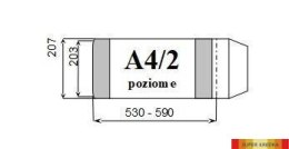 Okładka książkowa A4/2 poziom regulowana wys.wew.203mm (10) D&D D&D