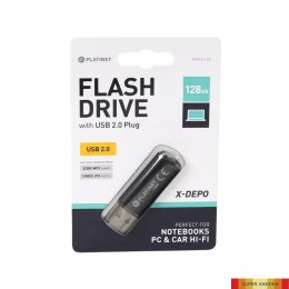 Pendrive USB 2.0 X-Depo 128GB czarny PLATINET PMFE128 Platinet