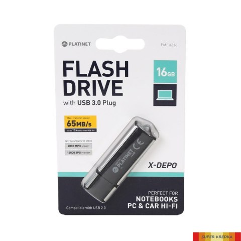 Pendrive USB 3.0 X-Depo 16GB Platinet PMFU316 Platinet