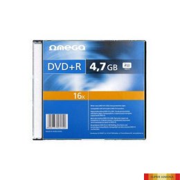 Płyta OMEGA DVD+R 4,7GB 16X SLIM CASE (10) OMD16S+ Platinet