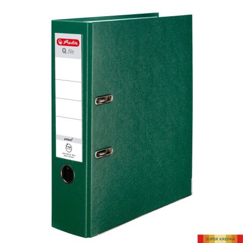 Segregator A4/80 Q.FILE PP zielony 11167434 Herlitz Herlitz