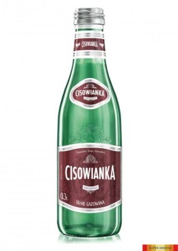 Woda CISOWIANKA 0.3l Silny Gaz szkło Cisowianka