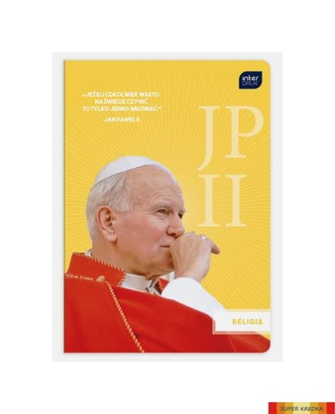 Zeszyt A5 32k kratka RELIGIA JPII/FRANCISZEK INTERDRUK Interdruk