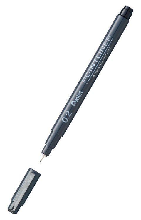 Cienkopis kalibrowany POINTLINER czarny 0,2 mm S20P-2A Pentel