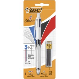 Długopis BIC 4 Colours 3+1 +Refill Blister 1+12szt, 942103 Bic