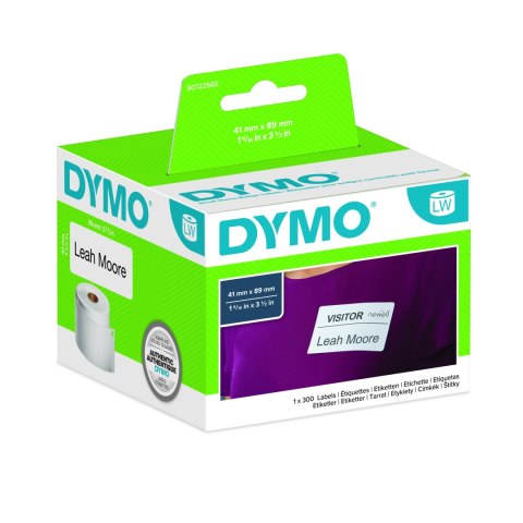 Etykieta DYMO na identyfikator imienny - 89 x 41 mm, biały S0722560 Dymo