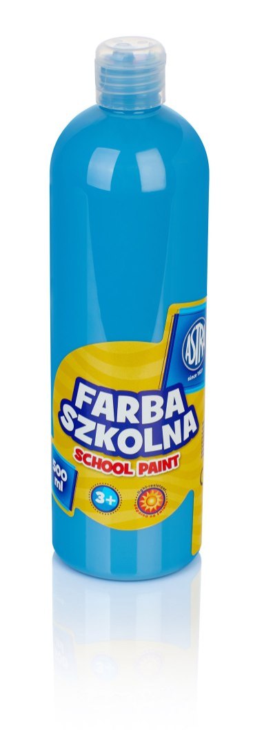 Farba szkolna Astra 500 ml - niebieska, 83410900 Astra