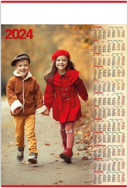Kalendarz Plakatowy B-1, P17 - DZIECI 2024 TELEGRAPH Telegraph