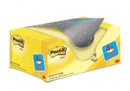 Karteczki samoprzylepne Post-it_ _16 bloczków + 4 GRATIS, każdy po 100 żółtych karteczek 38x51mm _653CY-VP20 3M-40467199 Post-It 3M