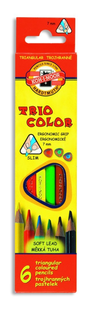 Kredki TRIOCOLOR 3131 6kol. KOH-I-NOOR (X) Koh-i-noor