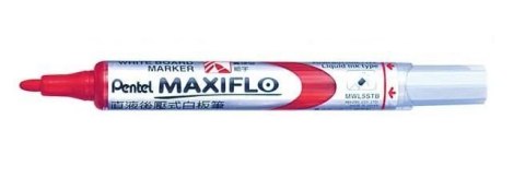 Marker suchościeralny czerwony MWL5MB PENTEL MAXIFLO(z tłoczkiem) Pentel