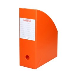 Pojemnik na czasopisma 10cm orange BIURFOL pomarańczowy KSE-36-04 Biurfol