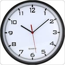 Zegar ścienny plastikowy 25,5 cm, czarny z białą tarczą MPM E01.2478.90.A MPM Quality