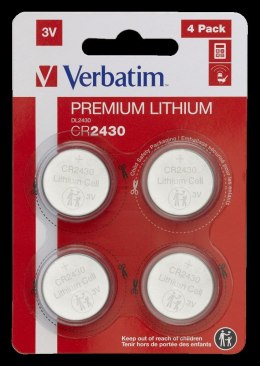 Baterie VERBATIM LITHIUM CR2430 3V BLISTER 4szt. 49534 Verbatim