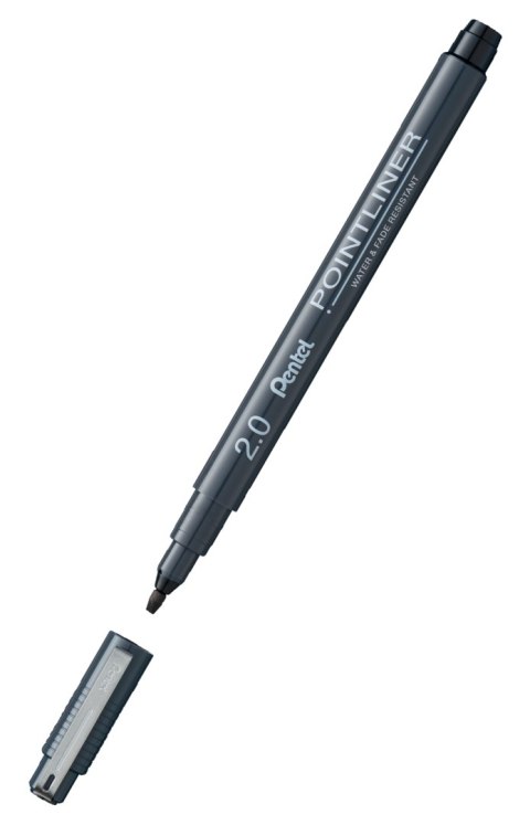 Cienkopis kalibrowany POINTLINER czarny 2 mm S20P-C20A Pentel