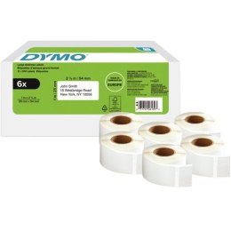 Etykieta na adres zwrotny - 25 x 54 mm, biała - VALUE PACK 6 szt 2177564 DYMO Dymo