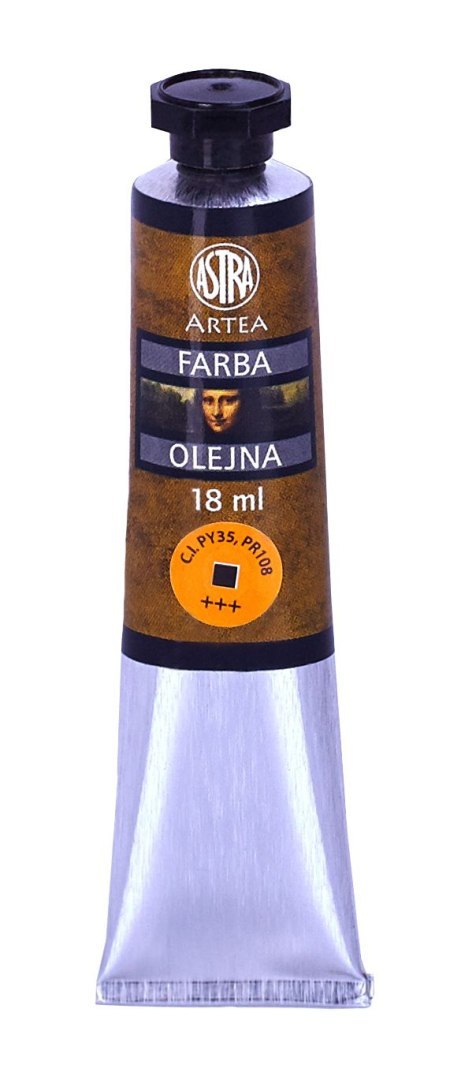 Farba olejna Astra tuba 18ml - kadmium żółty ciemny, 83410957 Astra