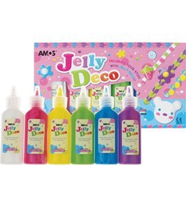 Farby JELLY DECO 6kol 22ml AMOS JD22P6 170-2108 Amos