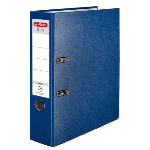 Segregator A4/80mm Q.FILE PP niebieski 11167418 Herlitz Herlitz