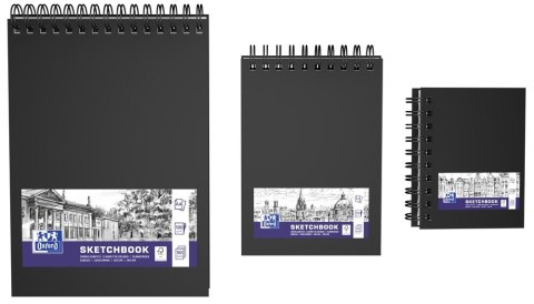 Szkicownik SKETCHBOOK podwójna spirala A4 50k 100g czarny 400152648 OXFORD Oxford