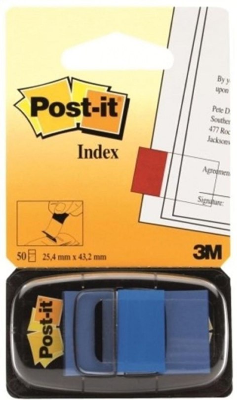 Zakładki indeksujące POST-IT 25x43mm niebieskie 680-2 50sztuk 3M Post-It 3M