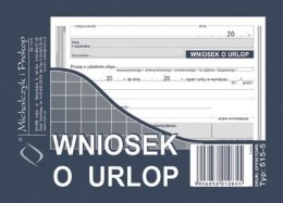 515-5 Wniosek o urlop MICHALCZYK&PROKOP A6 40 kartek Michalczyk i Prokop