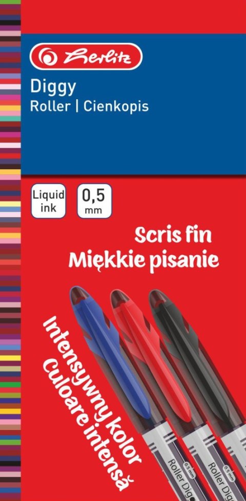 Cienkopis Diggy 0,5mm czarny 9476570 Herlitz Herlitz