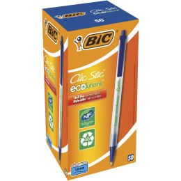 Długopis BIC Ecolutions Clic Stic niebieski, 8806891 Bic