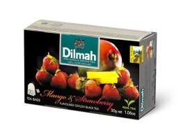 Herbata DILMAH MANGO z TRUSKAWKĄ (20 saszetek) czarna Dilmah