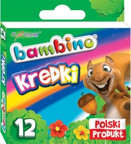 Kredki BAMBINO 12kolorów w pudełku kartonowym St.Majewski Bambino