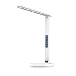 Lampka biurkowa biała led Platinet 13W PDL081DW z zegarem, budzikiem i termometrem Platinet