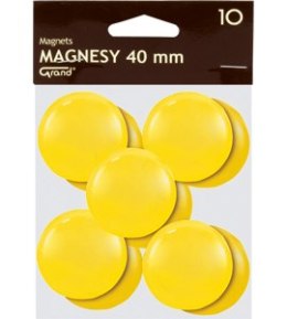 Magnes 40mm GRAND, żółty, 10 szt 130-1704 Grand